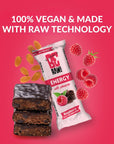 15x Energy Bar - Raspberry Dark chocolate cover 40g - Be Raw - Vesa Beauty