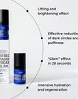 20 SECONDS MAGIC EYE TREATMENT GLAM brightening - lifting - repairing undereye & eyelid serum with caffeine, peptides, hyaluronic acid & Beautifeye™ complex 15ml - Veoli Botanica - Vesa Beauty