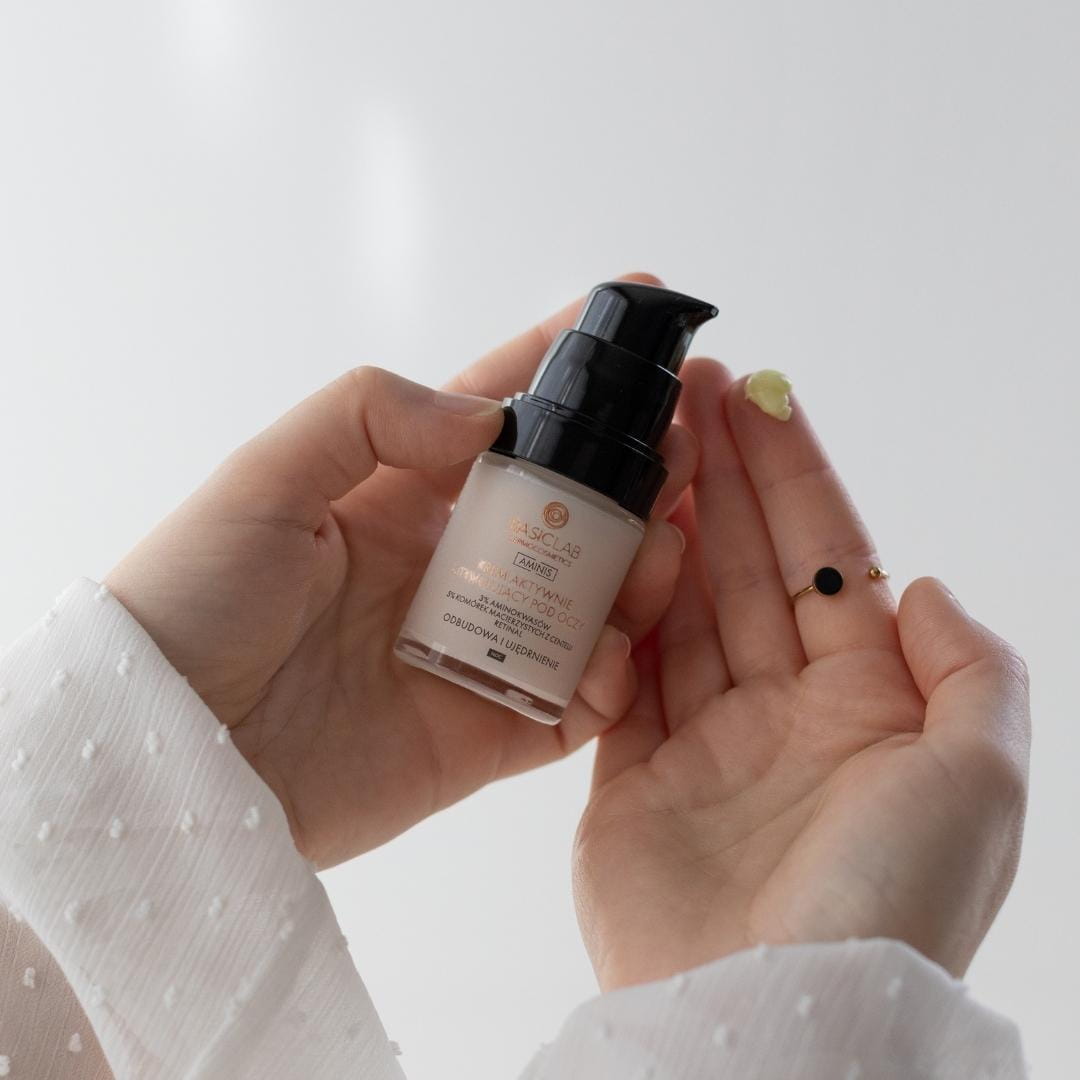 BasicLab Aminis Actively Stimulating Night Eye Cream with 3% Amino Acids 18ml - BasicLab - Vesa Beauty