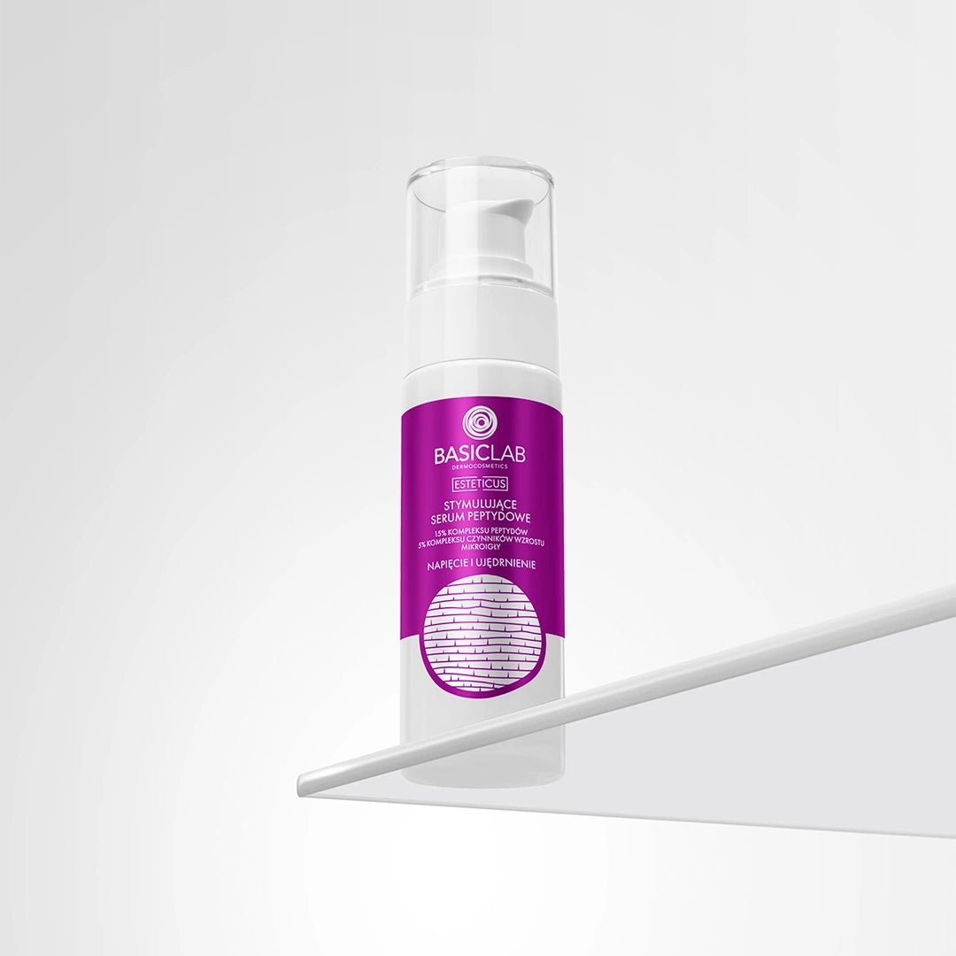 BasicLab ESTETICUS Stimulating peptide serum: 15% peptide complex, 5% growth factor complex, micro - needles 30ml - BasicLab - Vesa Beauty