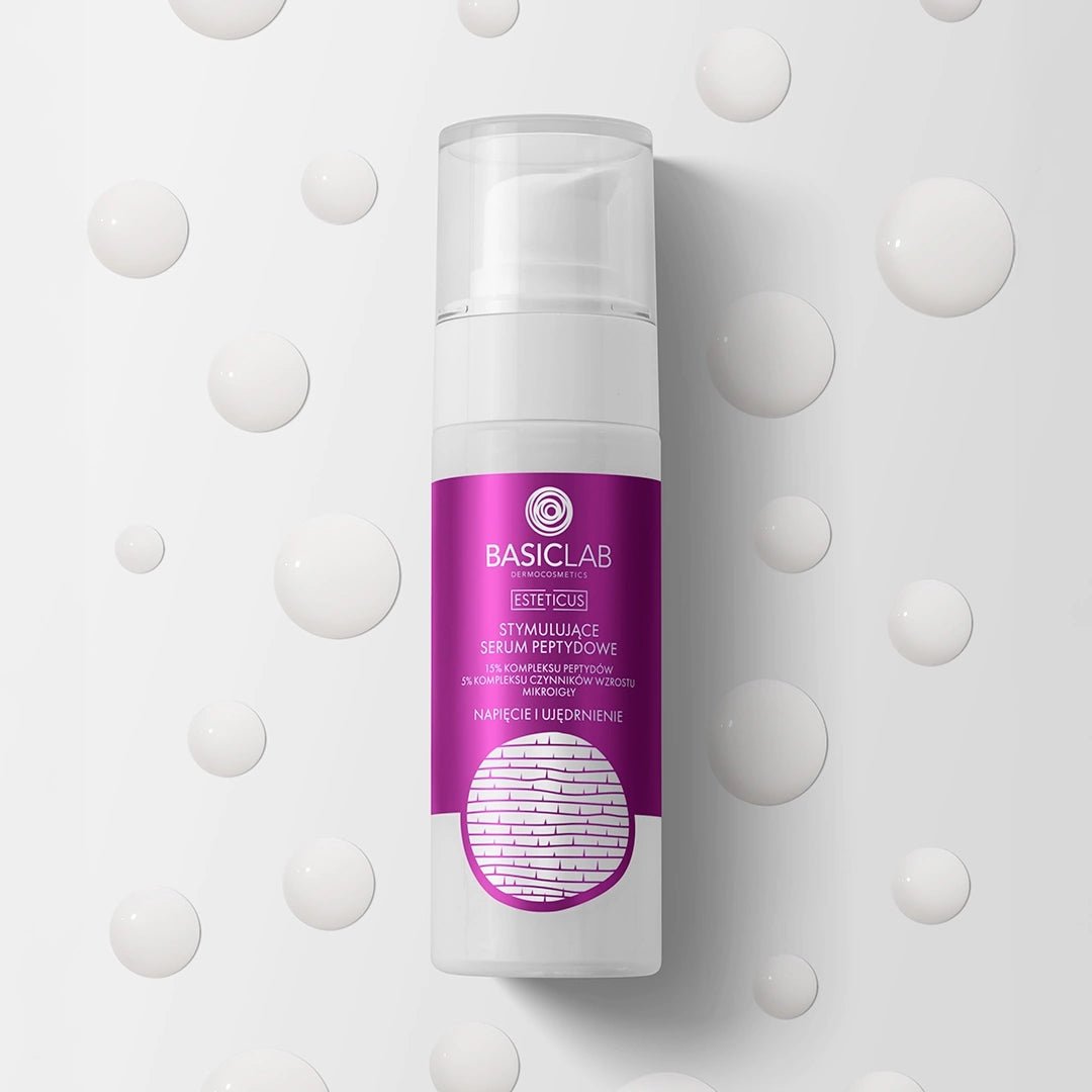 BasicLab ESTETICUS Stimulating peptide serum: 15% peptide complex, 5% growth factor complex, micro - needles 30ml - BasicLab - Vesa Beauty