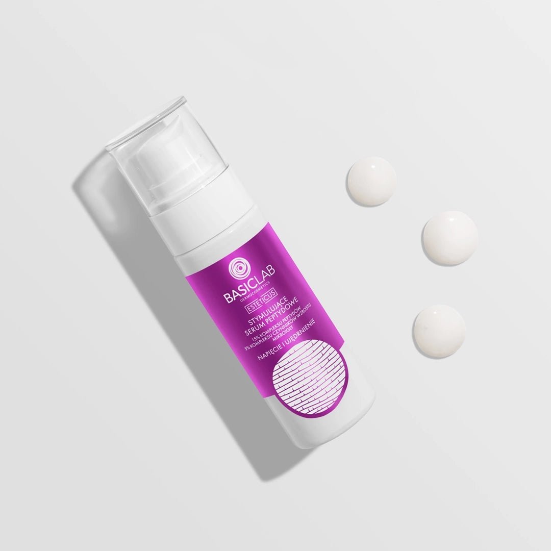 BasicLab ESTETICUS Stimulating peptide serum: 15% peptide complex, 5% growth factor complex, micro - needles 30ml - BasicLab - Vesa Beauty