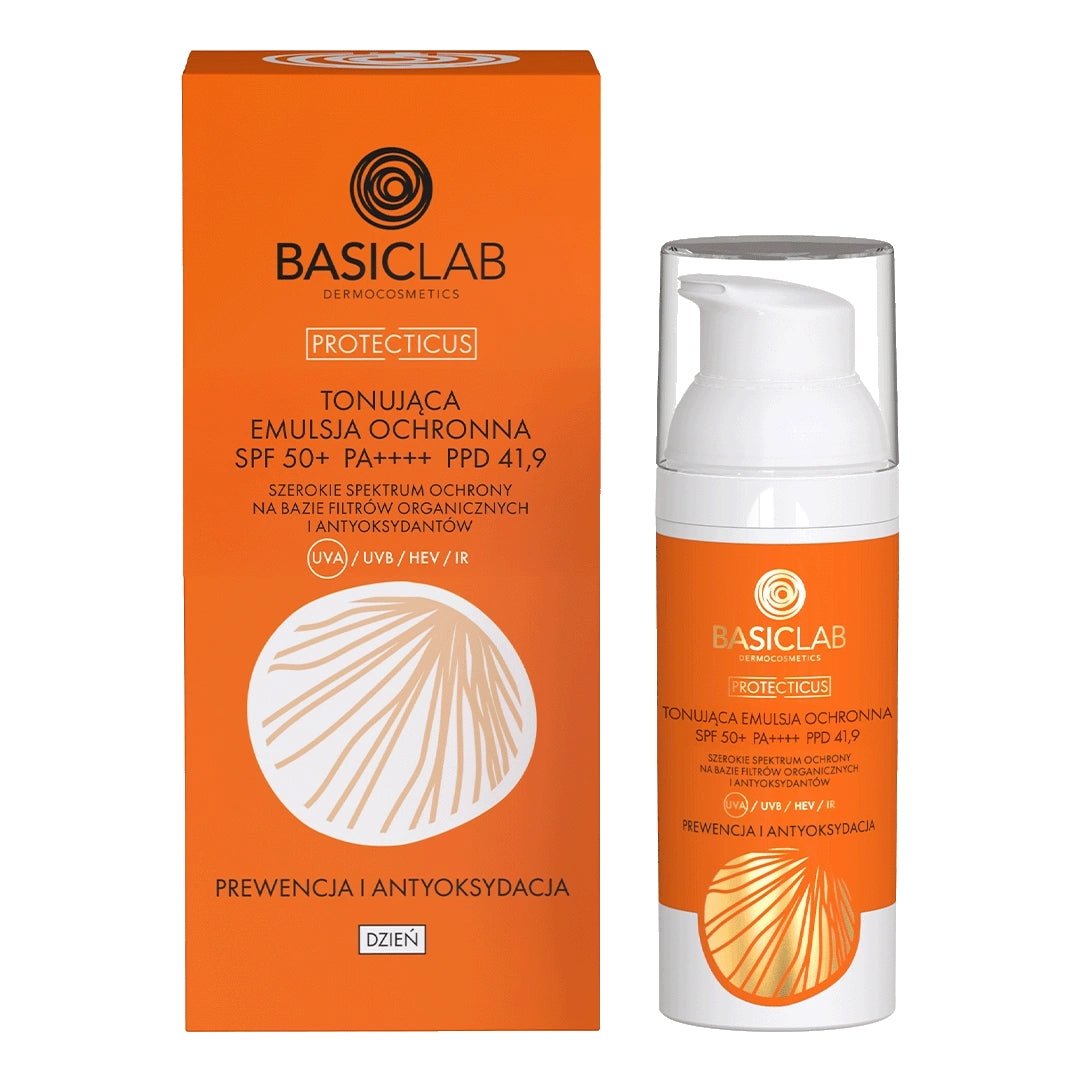 BasicLab PROTECTICUS Toning Protective Emulsion SPF50++++ 50ml - BasicLab - Vesa Beauty