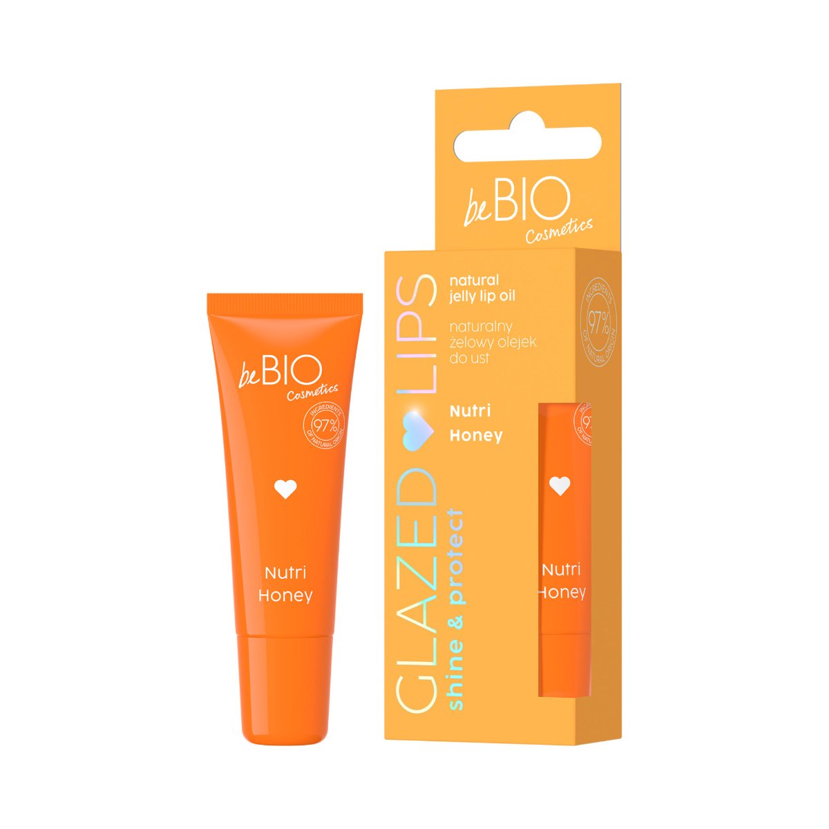 BeBio GLAZED LIPS Natural Jelly Lip Oil - Nutri Honey 10ml - BeBio Ewa Chodakowska - Vesa Beauty