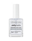 Bielenda JELLY NAILS Top coat nail conditioner 2in1 Crystal Jelly Shine HARDENING 10ml - Bielenda - Vesa Beauty