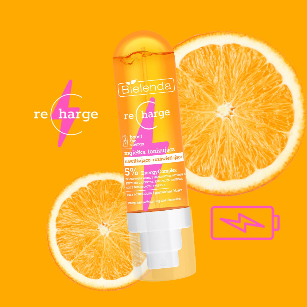 Natural Cosmetics RECHARGE Moisturising & Illuminating Toning Mist 100ml