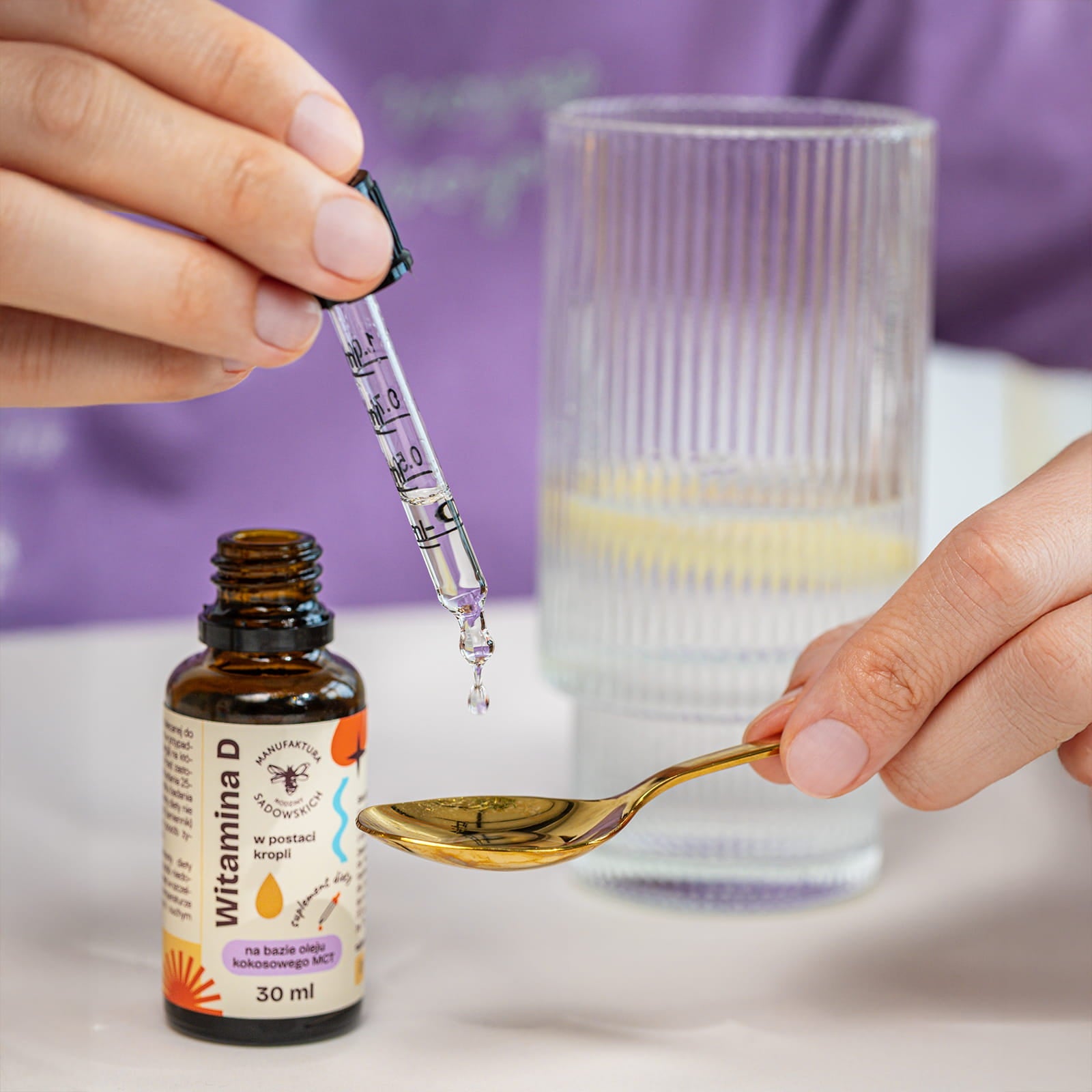 Drops Vitamin D for adults 30ml - Sadowski Bee Gardens - Vesa Beauty