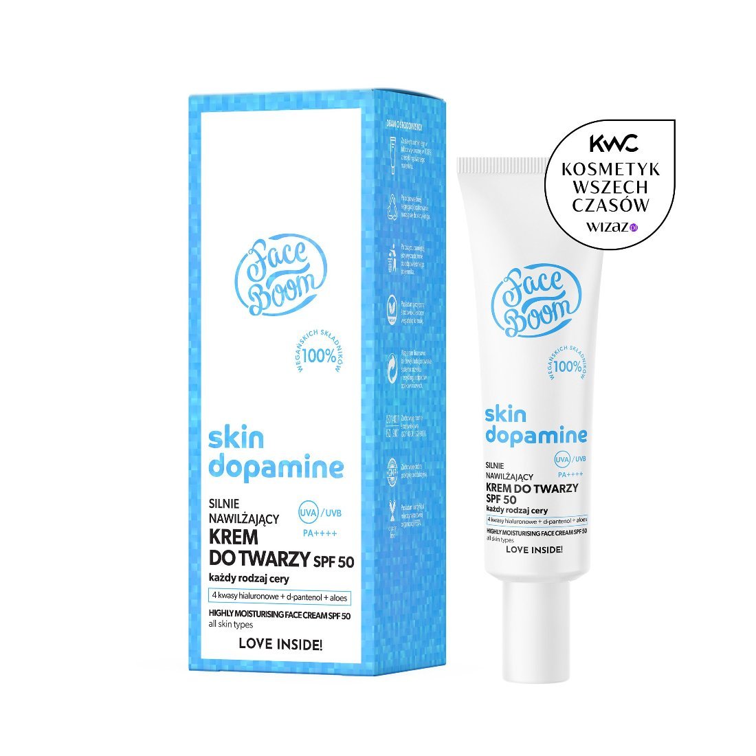 FaceBoom Skin Dopamine - Highly Moisturizing Face Cream SPF50 30ml - BodyBoom - Vesa Beauty