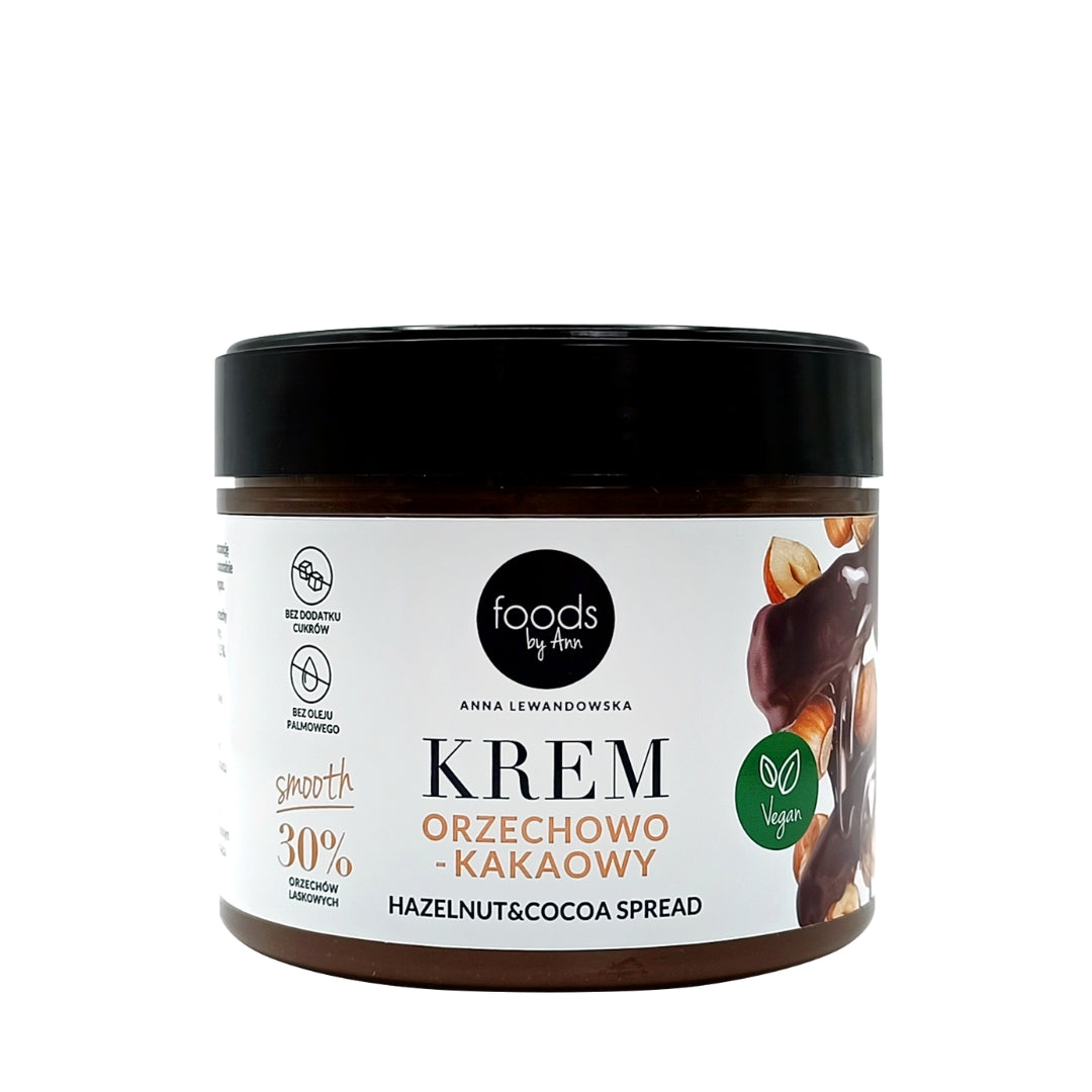 Foods by Ann Hazelnut & Cocoa Spread 30% Smooth 250g - VESA BEAUTY UK