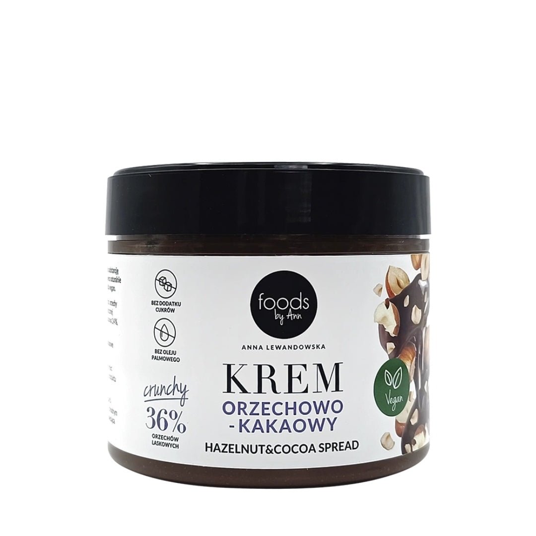 Foods by Ann Hazelnut & Cocoa Spread 36% Crunchy 250g - Foods by Ann - Vesa Beauty