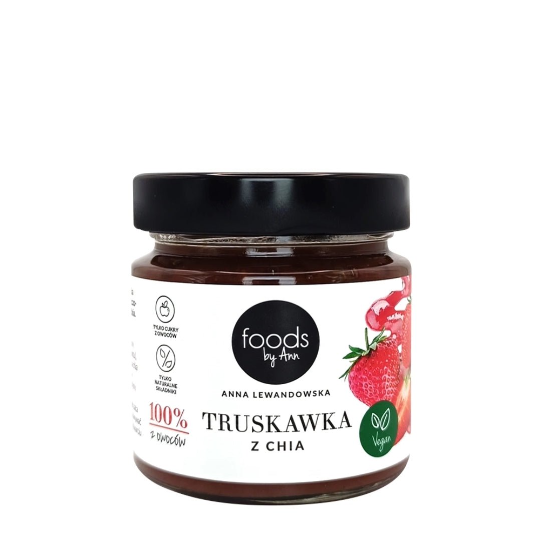 Foods by Ann Jam 100% Strawberry with chia 200g - Foods by Ann - Vesa Beauty