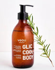 GLIC COOL BODY Exfoliating and balancing body gel with 5% glycolic acid and algae extract 280ml - Veoli Botanica - Vesa Beauty