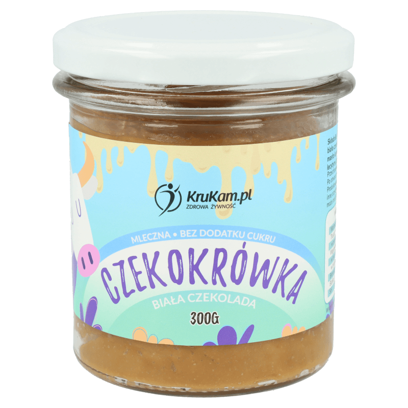 Krukam Czekokrówka - Milk paste with white chocolate 300g - Krukam - Vesa Beauty