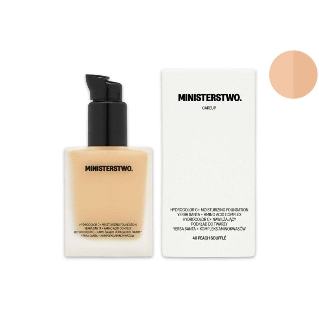 Natural Cosmetics CAREUP Moisturizing Foundation - No. 40 Peach Soufflé 30ml