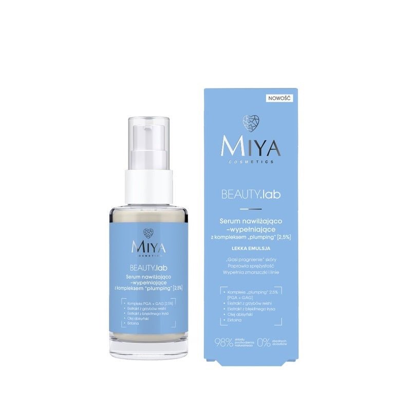 MIYA Cosmetics BEAUTY.Lab Moisturizing & Filling Serum with 'plumping' complex 2.5% 30ml - MIYA Cosmetics - Vesa Beauty