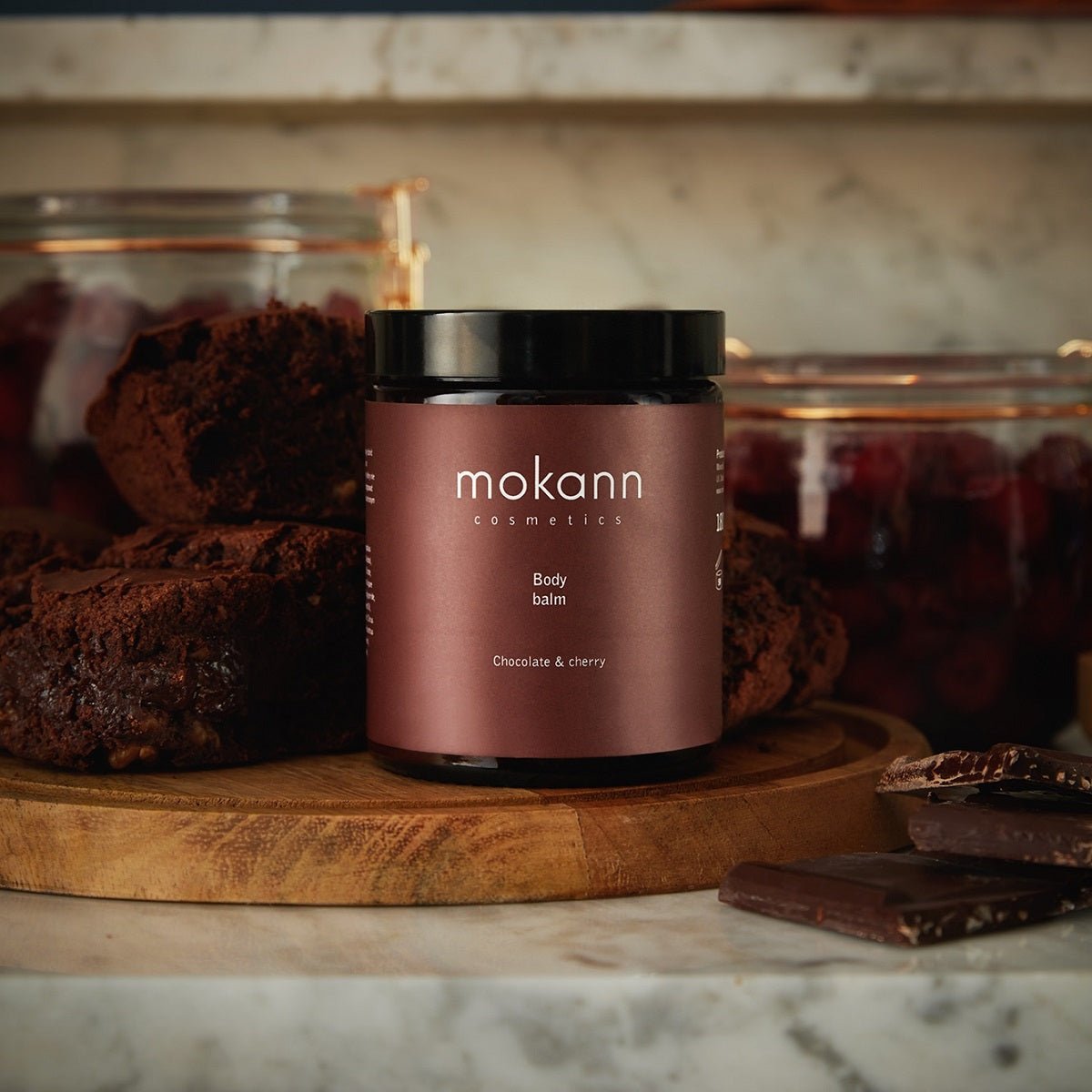 Mokann Body Balm Chocolate & Cherry 180ml | VESA Beauty UK
