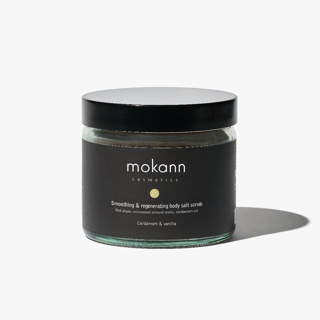Mokann Smoothing & Regenerating Body Salt Scrub CARDAMOM & VANILLA 300g - Mokann - Vesa Beauty