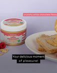 Nut Spread Crunchy LOW - CARB with White Chocolate flavour 250g - SUPERSONIC - Vesa Beauty