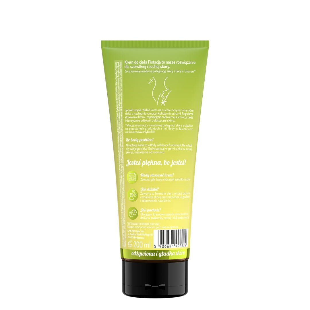 OnlyBio Body in Balance - Body cream Pistachio 200ml - OnlyBio - Vesa Beauty