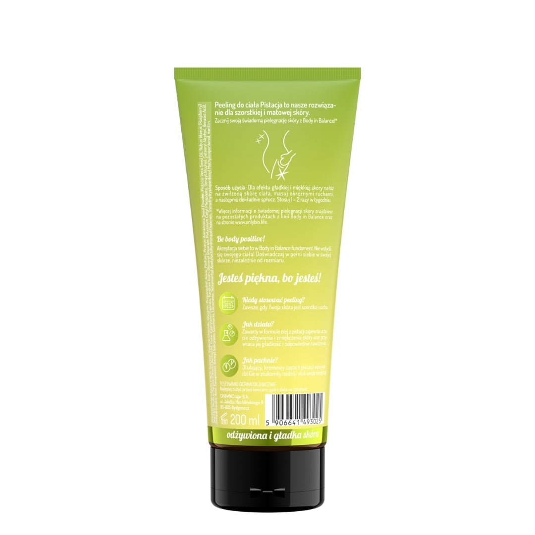OnlyBio Body in Balance - Body scrub Pistachio 200ml - OnlyBio - Vesa Beauty
