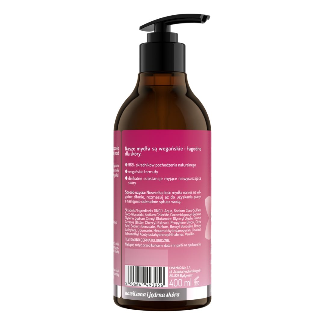 OnlyBio Body in Balance - Hand soap Sakura cherry blossom 400ml - OnlyBio - Vesa Beauty