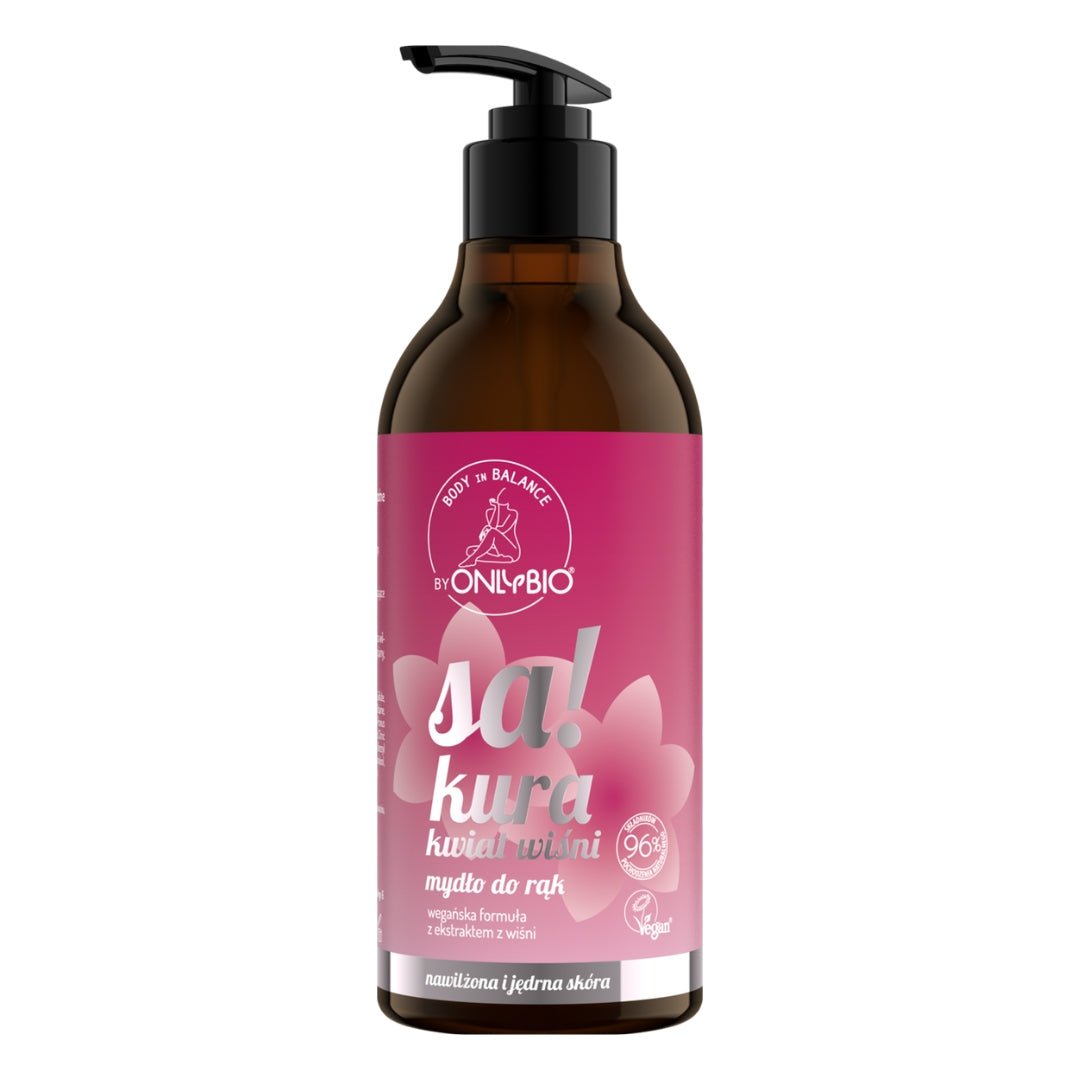 OnlyBio Body in Balance - Hand soap Sakura cherry blossom 400ml - OnlyBio - Vesa Beauty