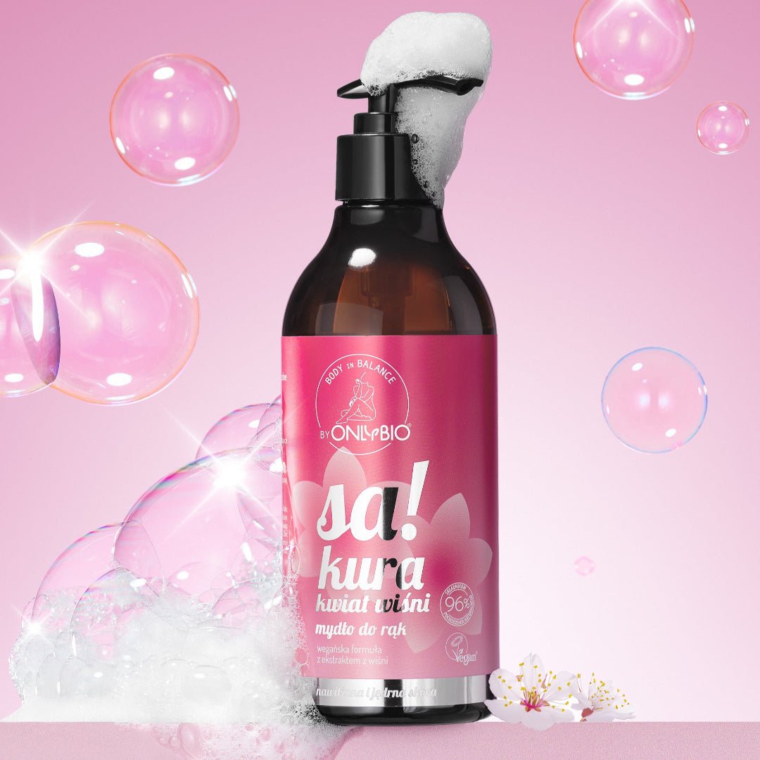 OnlyBio Body in Balance - Hand soap Sakura cherry blossom 400ml - OnlyBio - Vesa Beauty