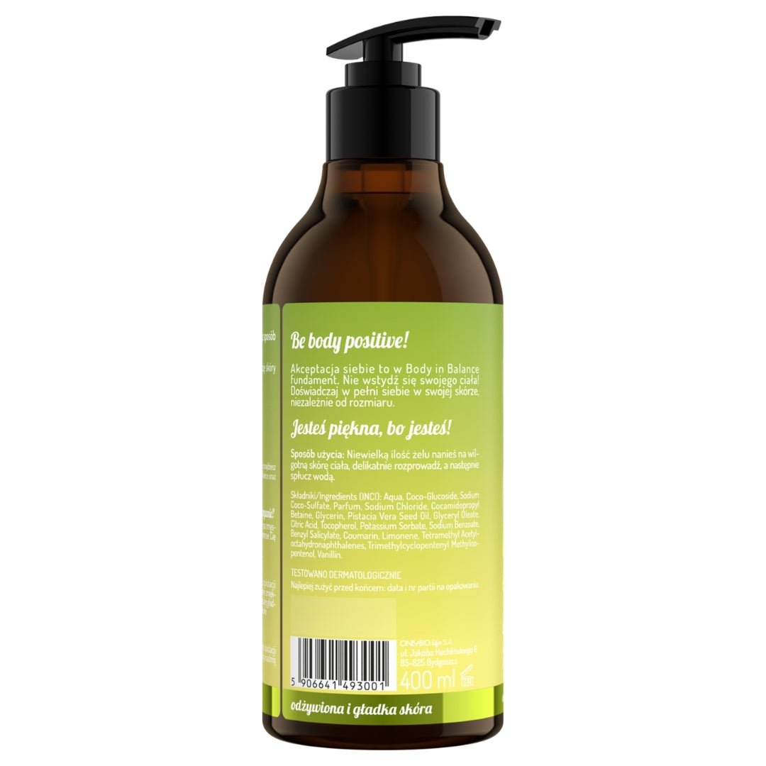 OnlyBio Body in Balance - Shower gel Pistachio 400ml - OnlyBio - Vesa Beauty