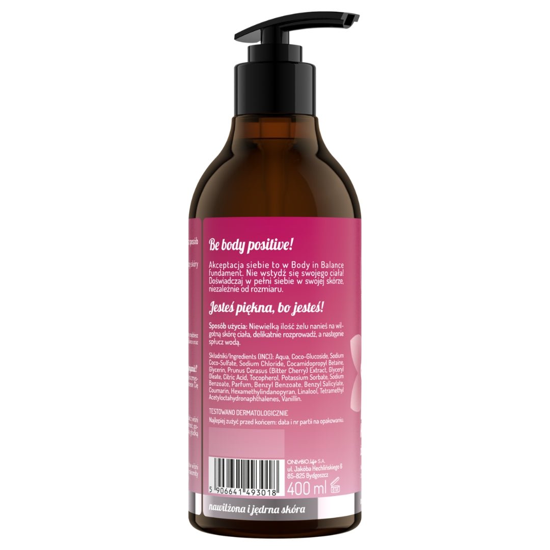 OnlyBio Body in Balance - Shower gel Sakura cherry blossom 400ml - OnlyBio - Vesa Beauty