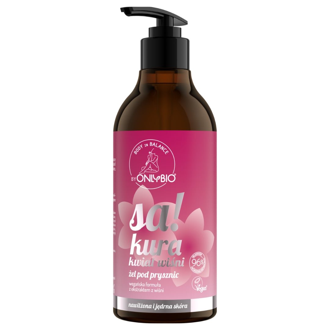 OnlyBio Body in Balance - Shower gel Sakura cherry blossom 400ml - OnlyBio - Vesa Beauty