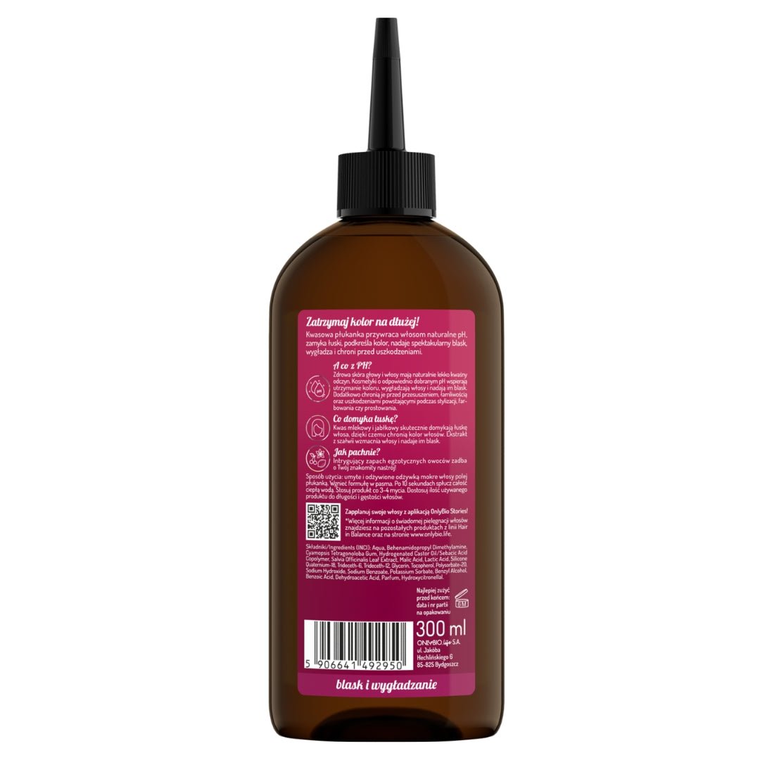 OnlyBio Hair in Balance - Colour - Acid Rinse 300ml - OnlyBio - Vesa Beauty