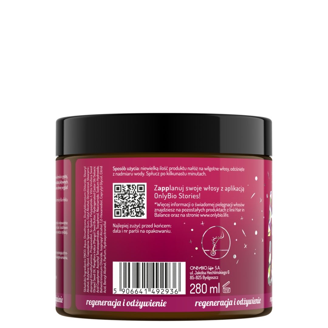 OnlyBio Hair in Balance - Colour - Restorative Treatment Mask 280ml - OnlyBio - Vesa Beauty