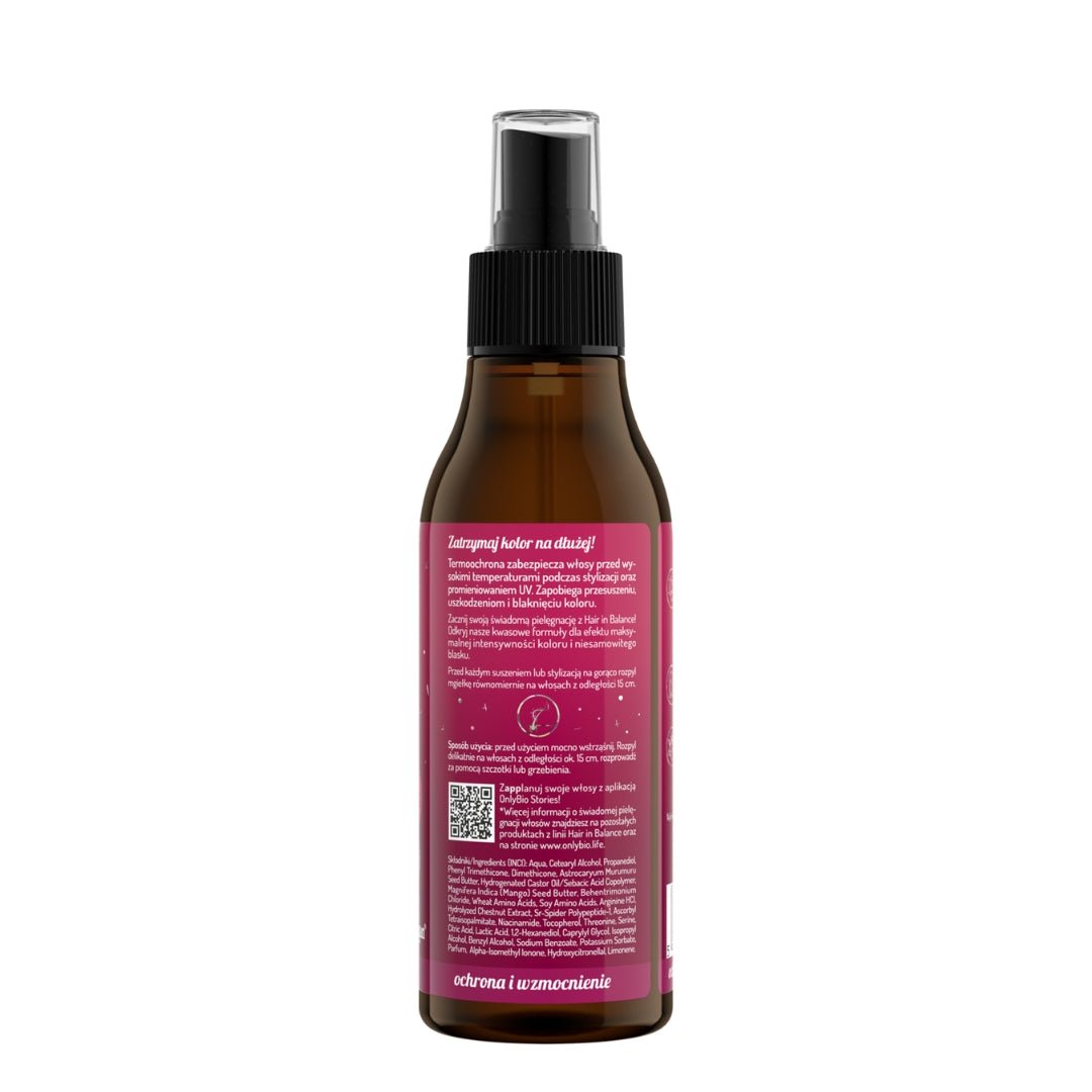 OnlyBio Hair in Balance - Colour - UV protection thermal spray 150ml - OnlyBio - Vesa Beauty