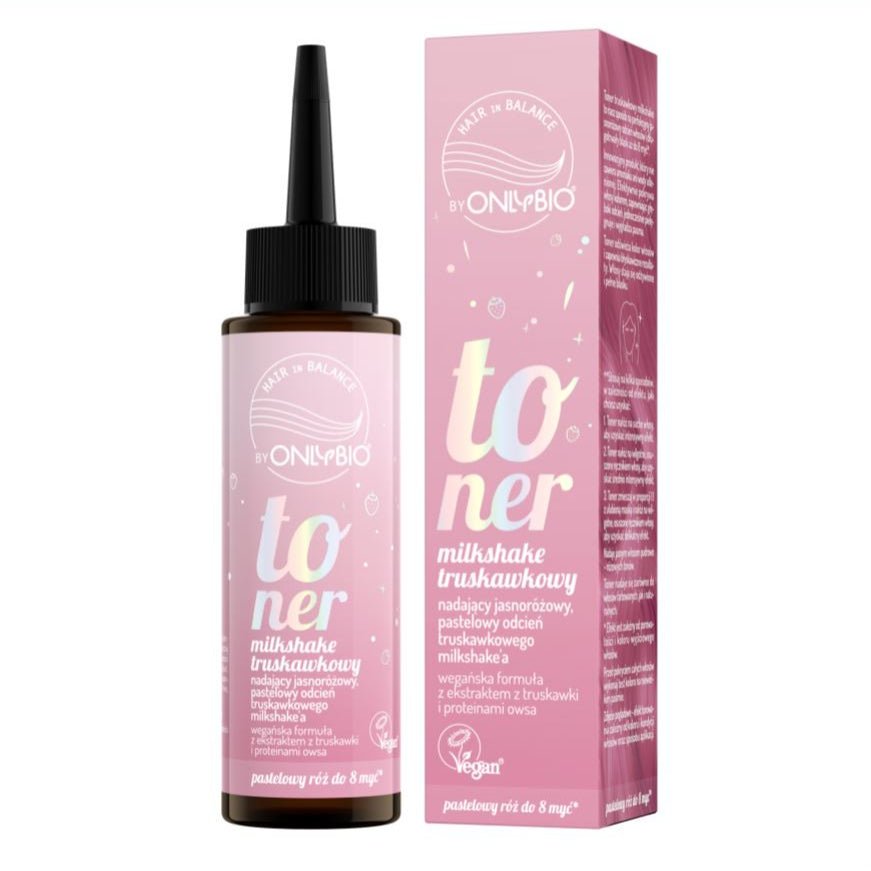 OnlyBio Hair in Balance - Strawberry Milkshake Toner 100ml - OnlyBio - Vesa Beauty