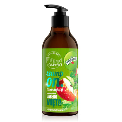 OnlyBio x Tymbark - Hair in Balance Balancing Shampoo Apple-Mint 400ml - OnlyBio - Vesa Beauty