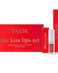 PAESE THE KISS LIPS SET - Liquid Lipstick & Lip Liner - 02 Nude Coral - PAESE - Vesa Beauty