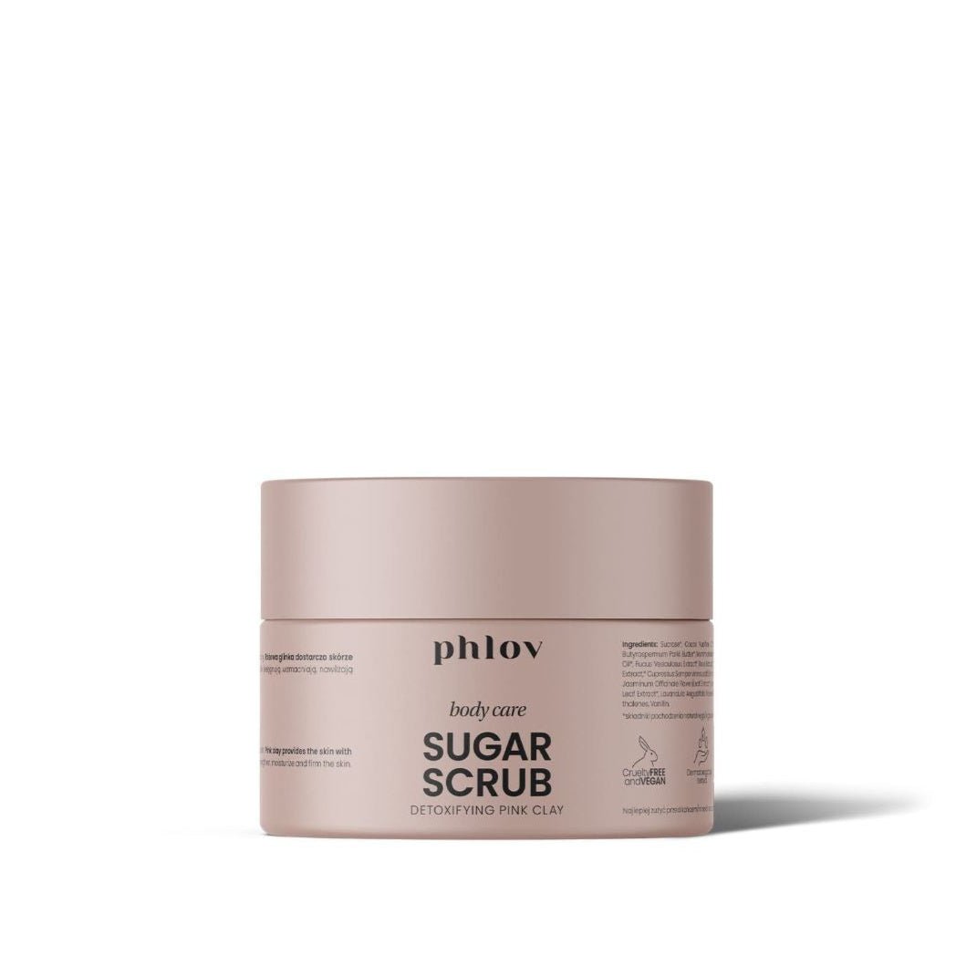 Phlov body care SUGAR SCRUB Detoxifying Pink Clay 200g (shipping from 28.05) - Phlov - Vesa Beauty