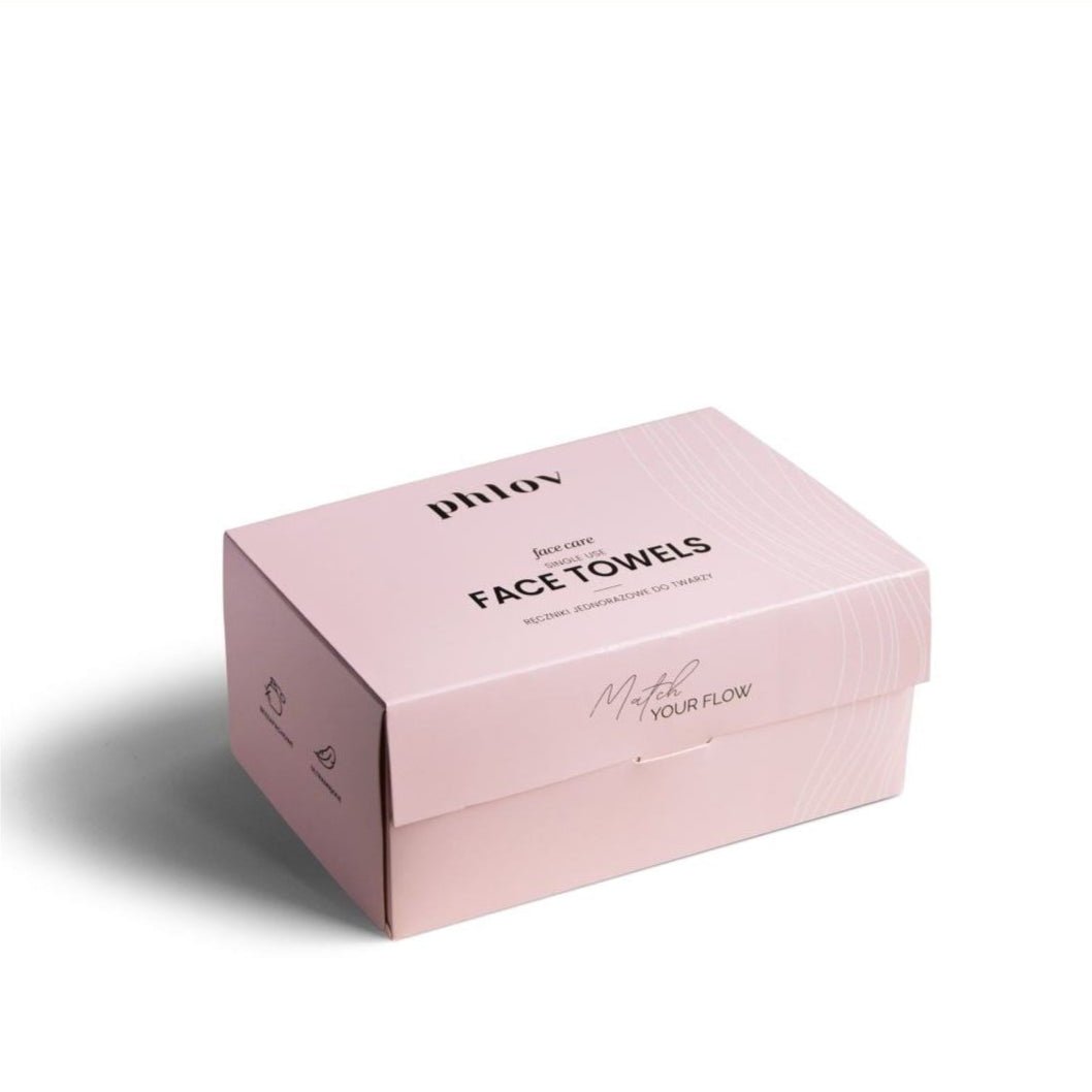 Phlov face care Single Use FACE TOWELS 66pcs (shipping from 28.05) - Phlov - Vesa Beauty