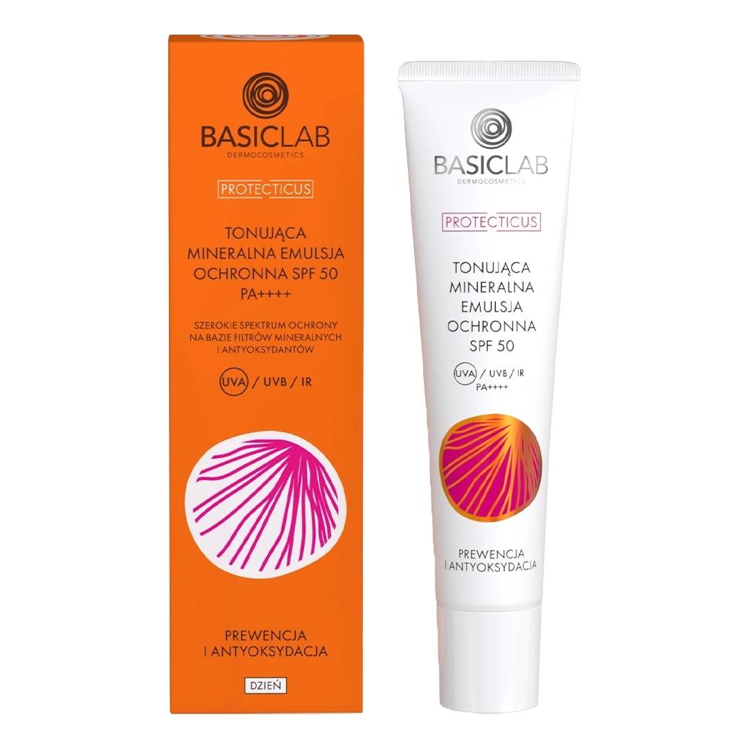 PROTECTICUS Toning Mineral Protective Emulsion SPF50 PPD 19.8 40ml - BasicLab - Vesa Beauty