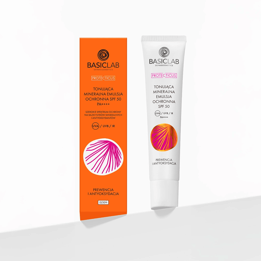 PROTECTICUS Toning Mineral Protective Emulsion SPF50 PPD 19.8 40ml - BasicLab - Vesa Beauty