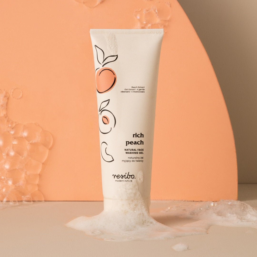 Resibo RICH PEACH Natural Face Washing Gel 125ml - Resibo - Vesa Beauty