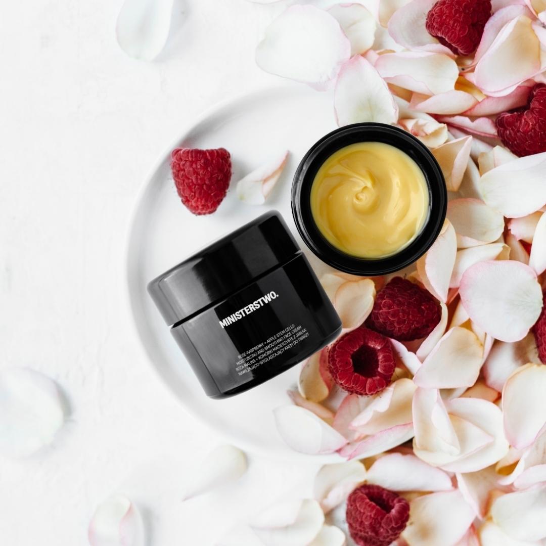 ROSE - RASPBERRY +Apple Stem Cells: Moisturizing & Smoothing Face Cream 50ml - Ministerstwo - Vesa Beauty