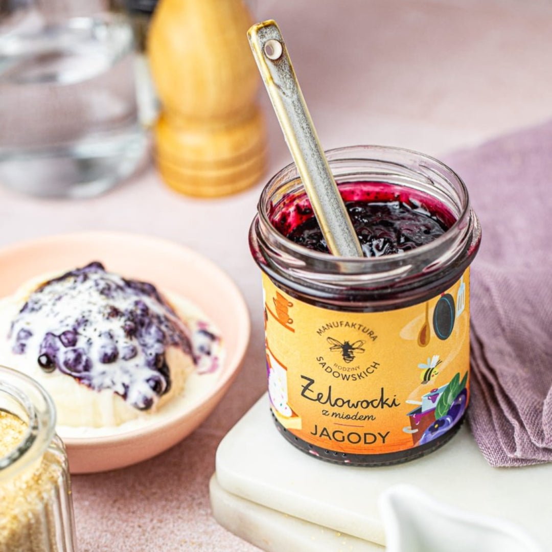 Sadowski Bee Gardens Berries in gel with Honey "Żelowocki" 320g - Pasieki Sadowskich - Vesa Beauty