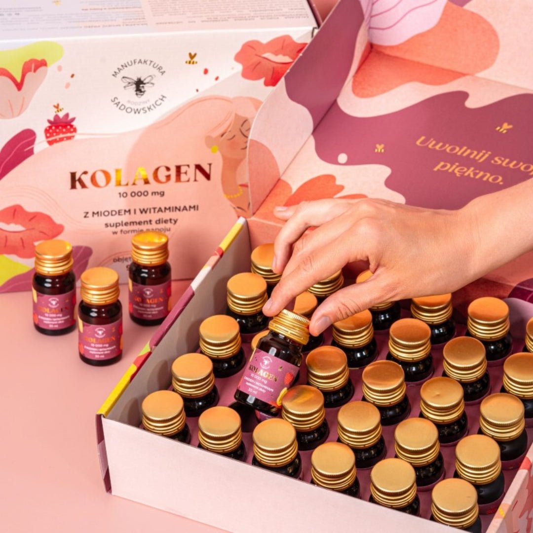 Sadowski bee Gardens Fish Collagen Premium 10 000mg 30x30ml (shipping from 28.05) - Pasieki Sadowskich - Vesa Beauty