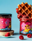 Sadowski Bee Gardens Honey bear - Honey with raspberry 430g - Pasieki Sadowskich - Vesa Beauty