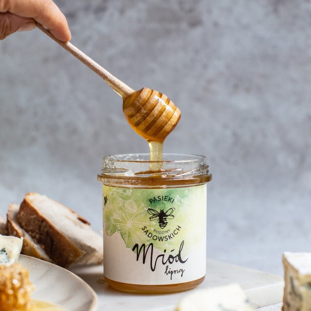 Sadowski Bee Gardens Linden honey 450g - Pasieki Sadowskich - Vesa Beauty