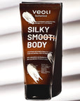 SILKY SMOOTH BODY Smoothing and moisturizing 2in1 Body Mask and Peeling with 3% betaine 180ml - Veoli Botanica - Vesa Beauty