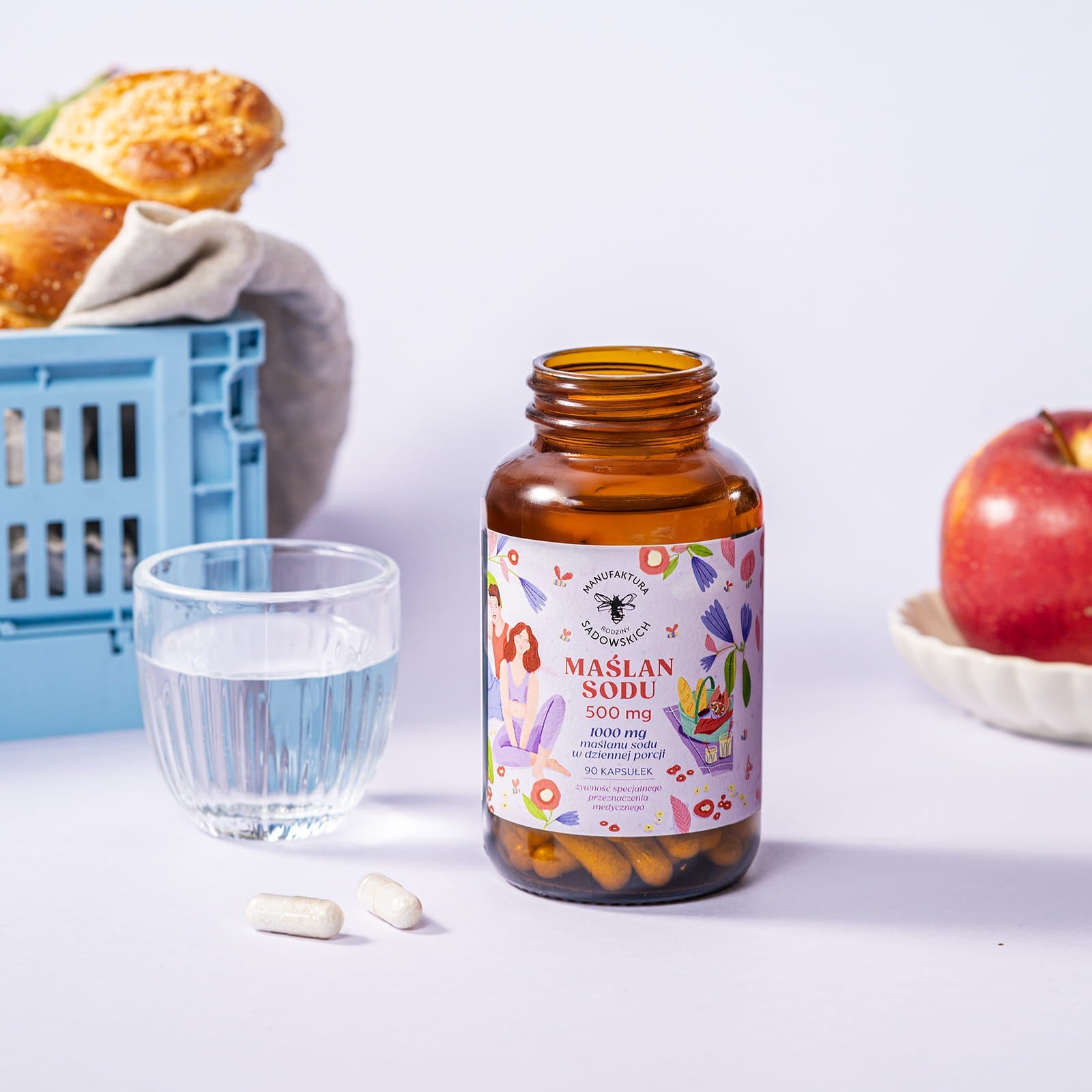 Sodium butyrate 1000mg 90 caps - Sadowski Bee Gardens - Vesa Beauty