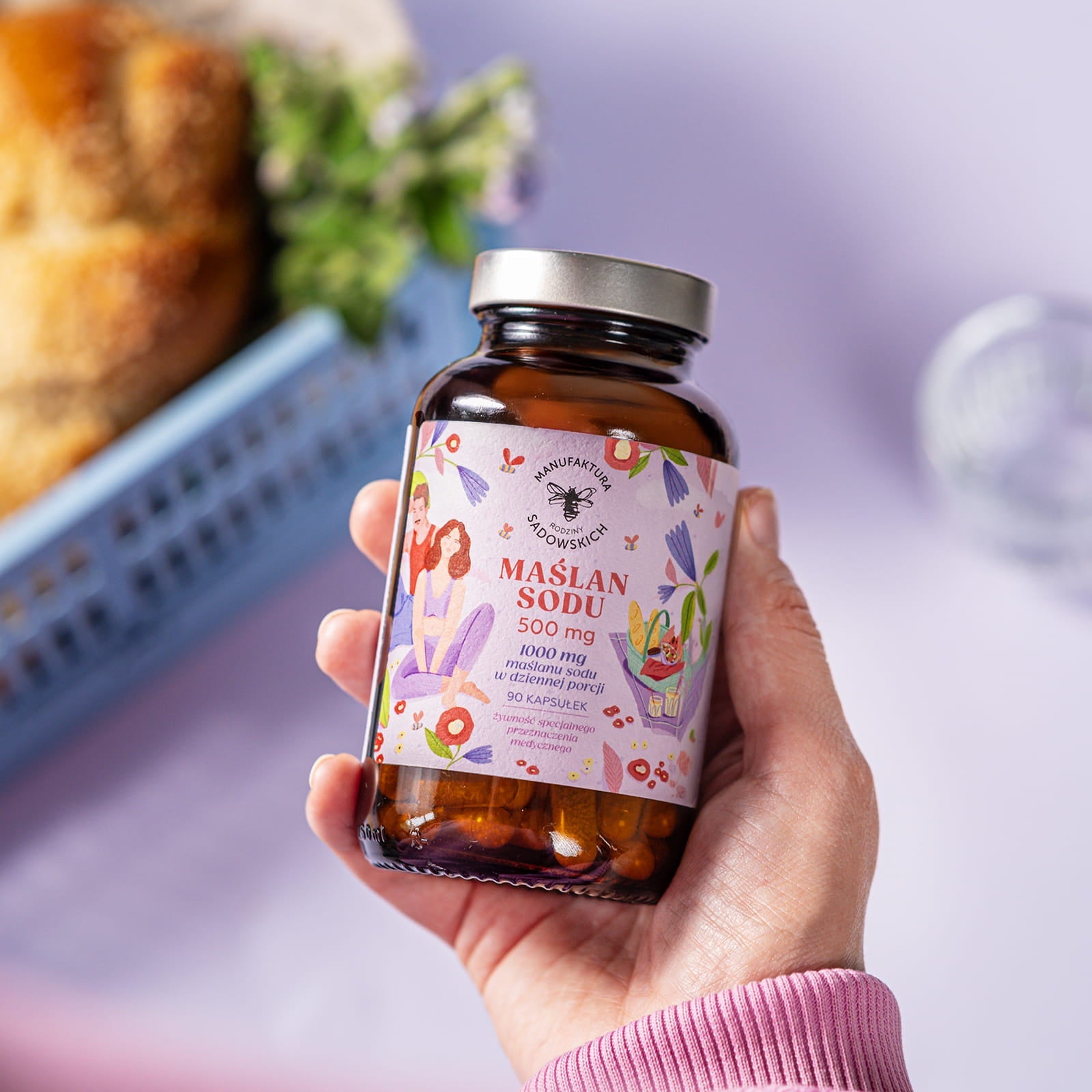 Sodium butyrate 1000mg 90 caps - Sadowski Bee Gardens - Vesa Beauty