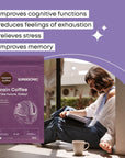 SUPERSONIC Brain Coffee - Instant coffee with adaptogens 180g - SUPERSONIC - Vesa Beauty